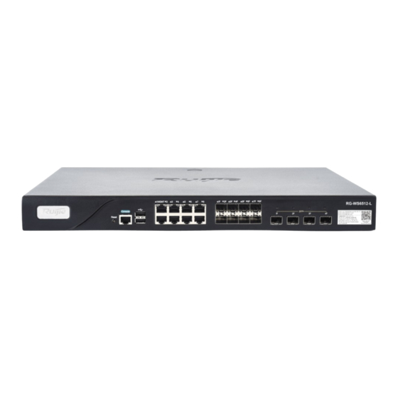 Ruijie RG-WS6512-L Hardware  Installation And Reference Manual