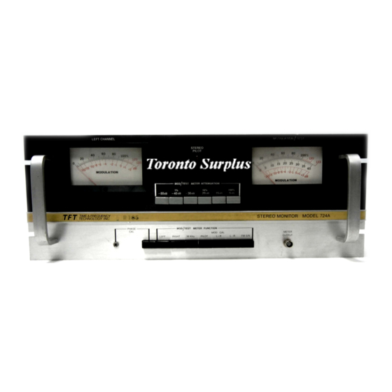 TFT 724A Manual