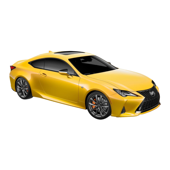 Lexus RC 300 AWD 2019 Owner's Manual
