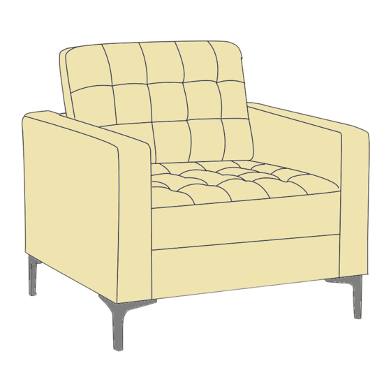 J.Burrows PRESTON 1 SEAT LOUNGE Assembly Instructions
