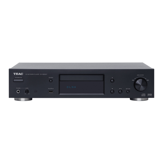 Teac CD-P800NT Release Notes