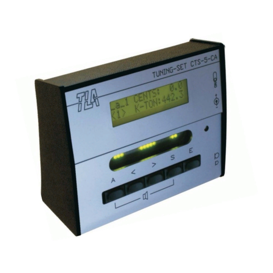 TLA CTS-5-CA Manual