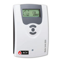 ACV Solar Unit 200 Installation, Operation, Functions And Options, Troubleshooting
