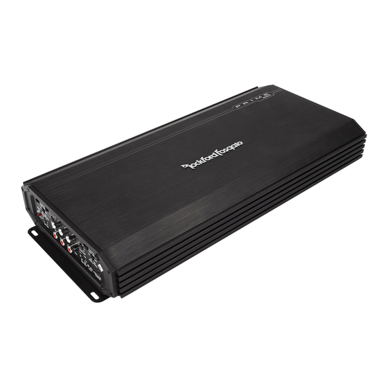 Rockford Fosgate Prime R600-5 Installation & Operation Manual