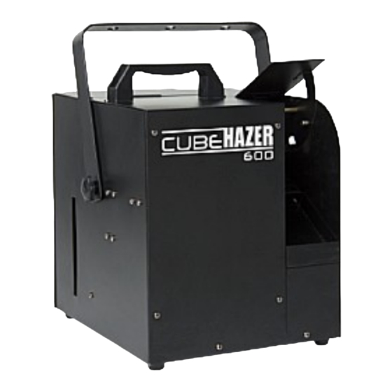 Lightmaxx Platinum CUBE Hazer-600 User Manual