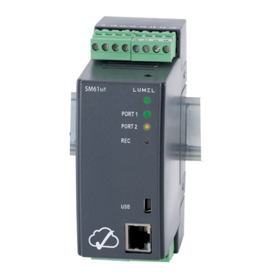 Lumel SM61IoT User Manual & Quick Start