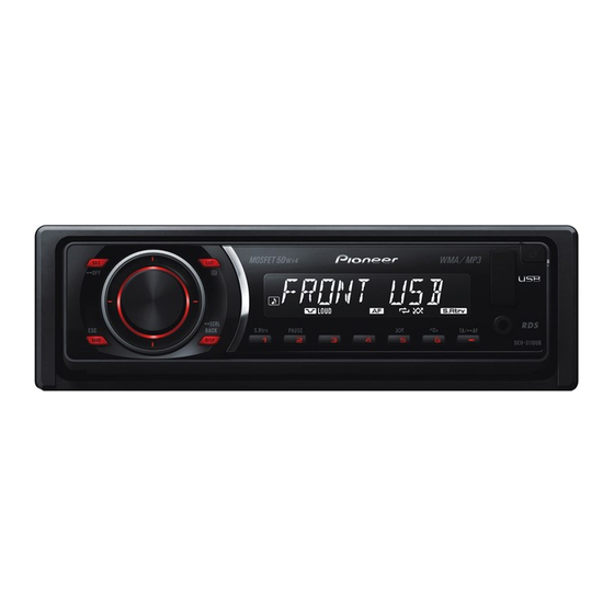 Pioneer DEH-3190UB Service Manual
