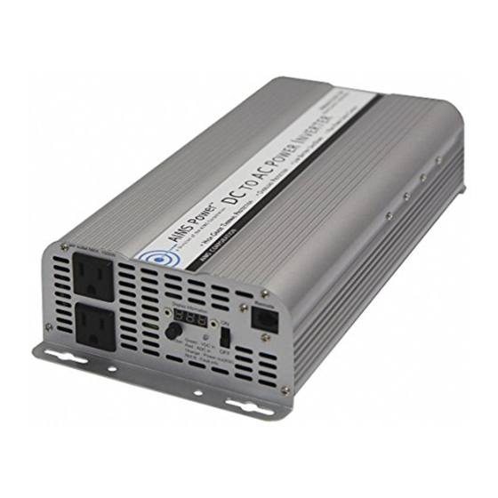 AIMS Power PWRINV250012W Instruction Manual