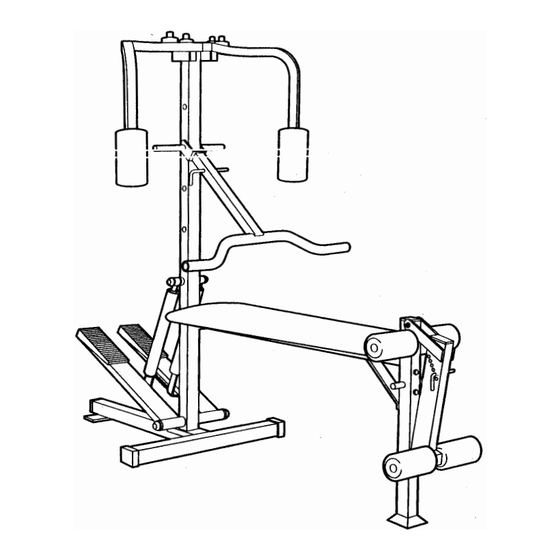 Weider 1045 Fitness Equipment Parts Manuals