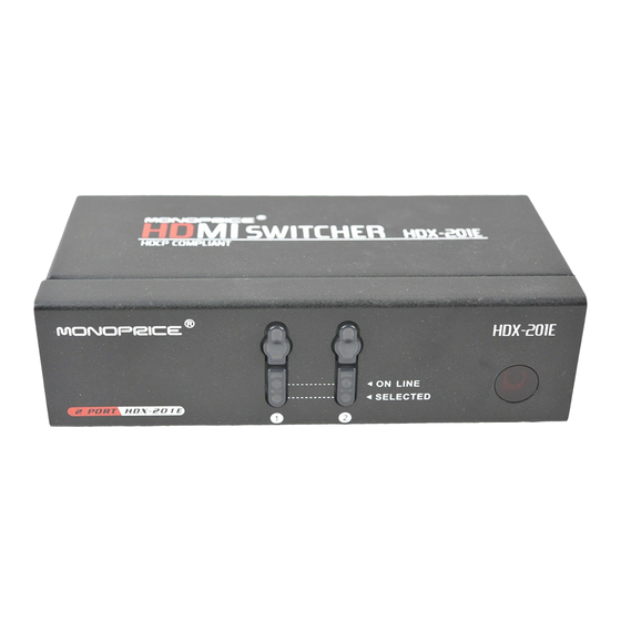 Monoprice HDX-201E User Manual
