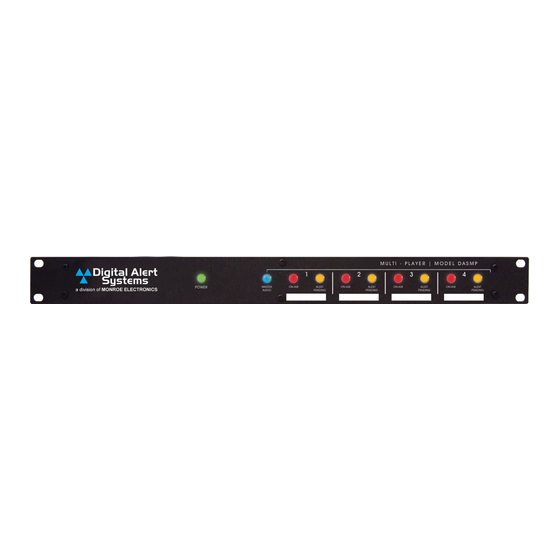 Digital Alert Systems MultiPlayer DASMP Manuals