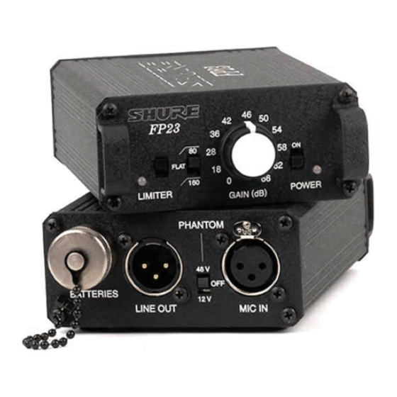 Shure FP23 Specifications