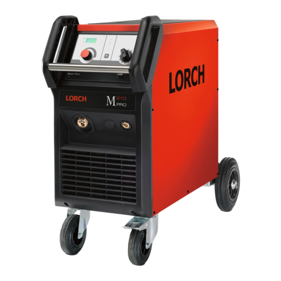 LORCH M-Pro BasicPlus Operation Manual