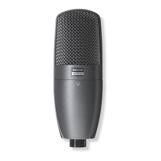 Shure BETA 27 Manual