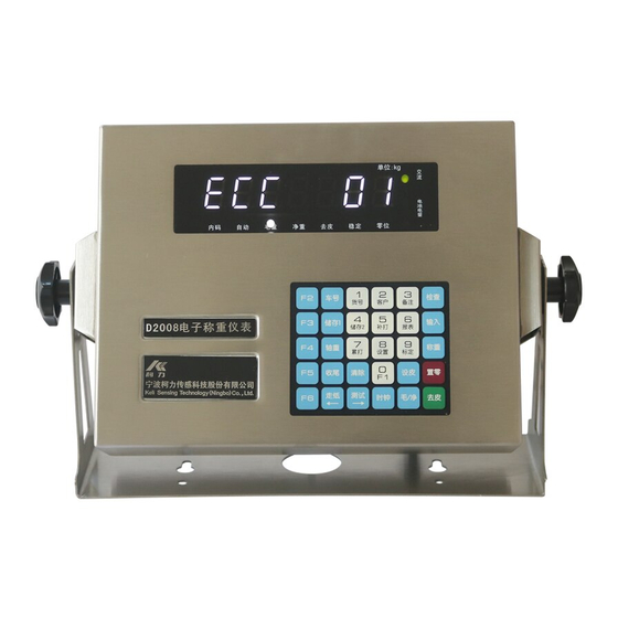 Keli Sensing Technology D2008type User Manual