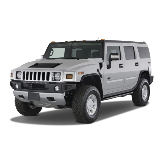 Hummer 2008 H2 Owner's Manual