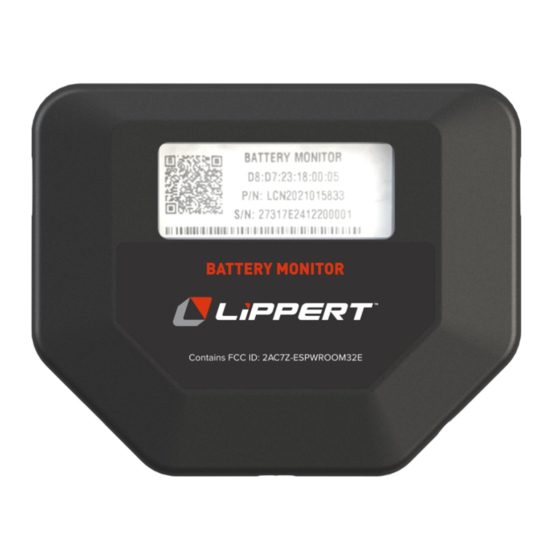 Lippert Battery Monitor Owner's Manual