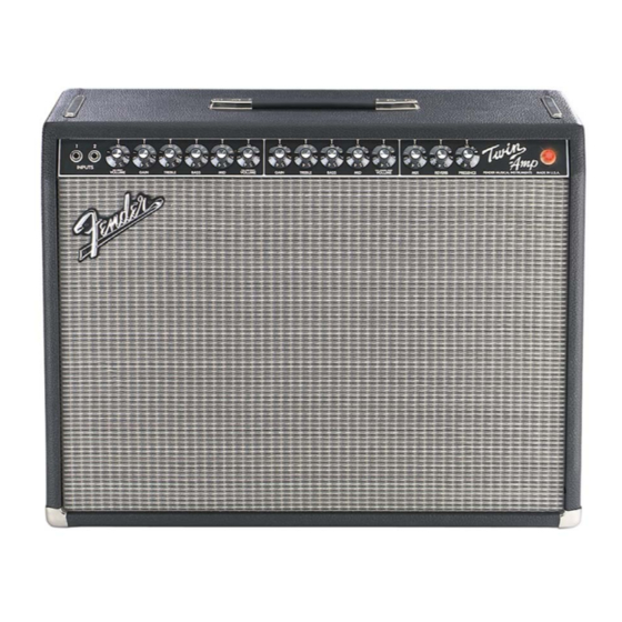 Fender Twin Amp 1994 Service Manual