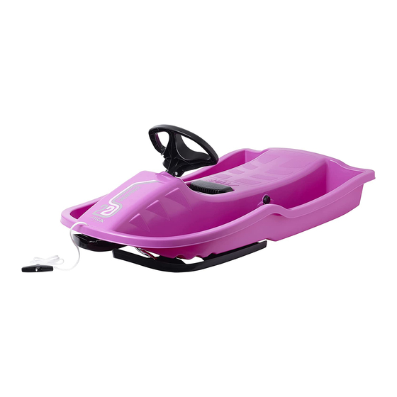 Stiga SNOWPOWER STEERING SLEDGE PINK BLACK Quick Start Manual