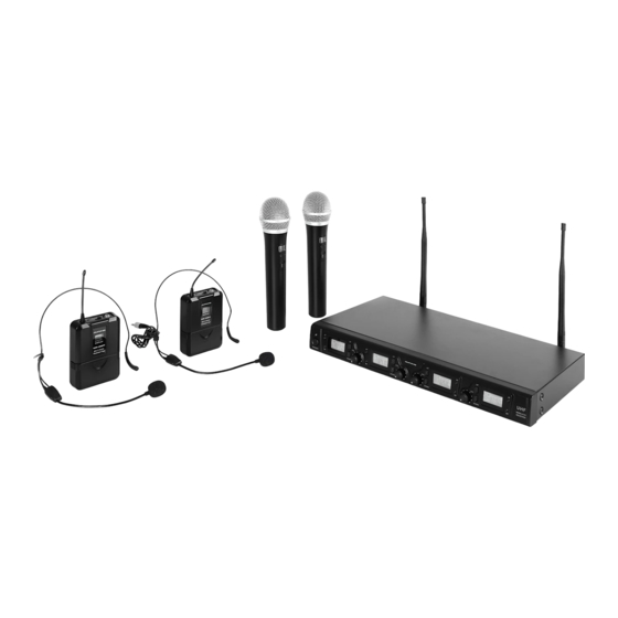 auna PRO UHF-550 Quartett Manual