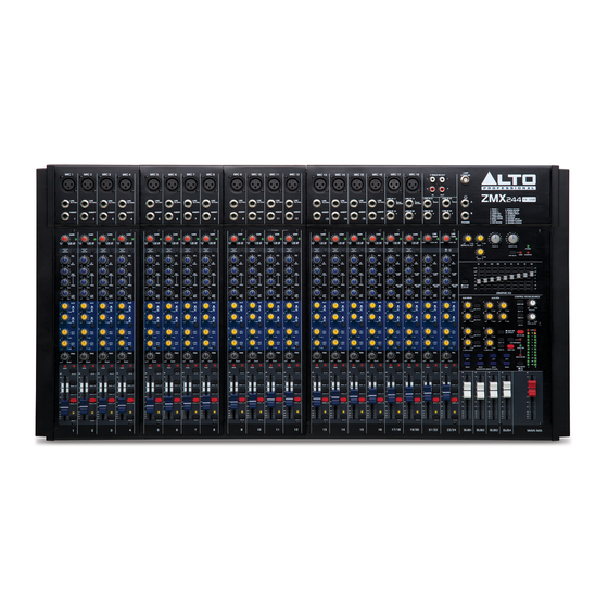Alto Professional ZMX244FXUSB Quick Start Manual