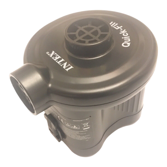 Intex Quick-Fill AP639 Owner's Manual