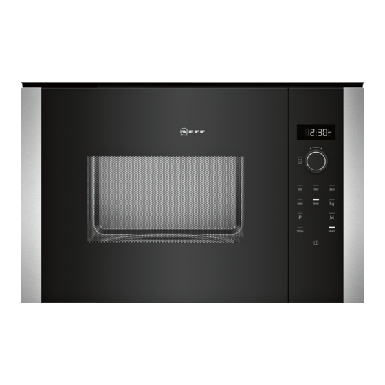 NEFF HLAWD53N0B Built-in Microwave Manuals