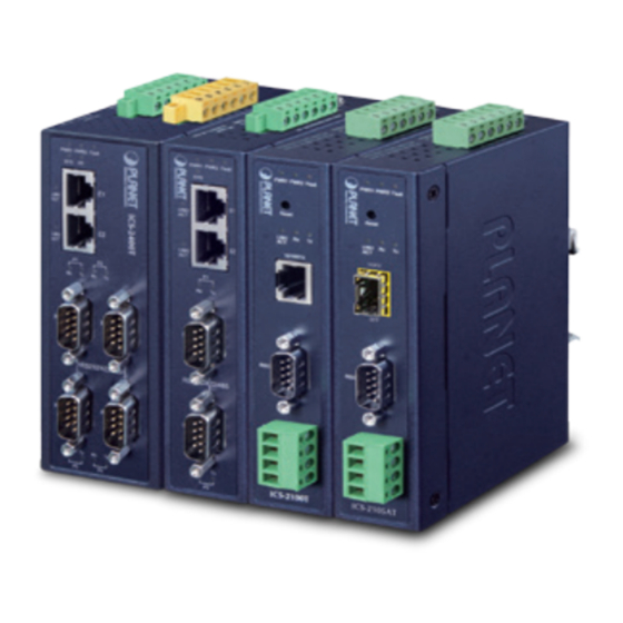 Planet ICS-2102TS Quick Installation Manual
