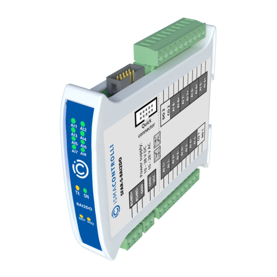 iSMA CONTROLLI SfAR-S-8AI2DO User Manual