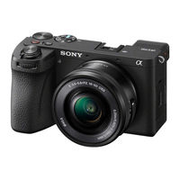 Sony ILCE-6700 Help Manual