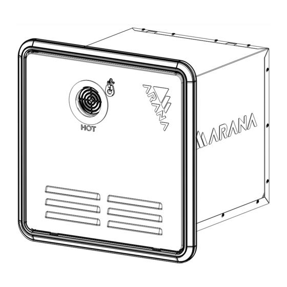 ARANA RH09G Installation And Operating Instructions Manual