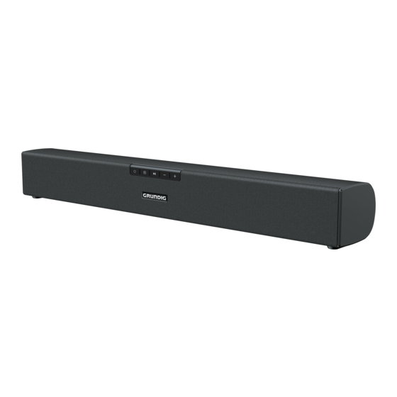 Grundig GSB 900 User Manual