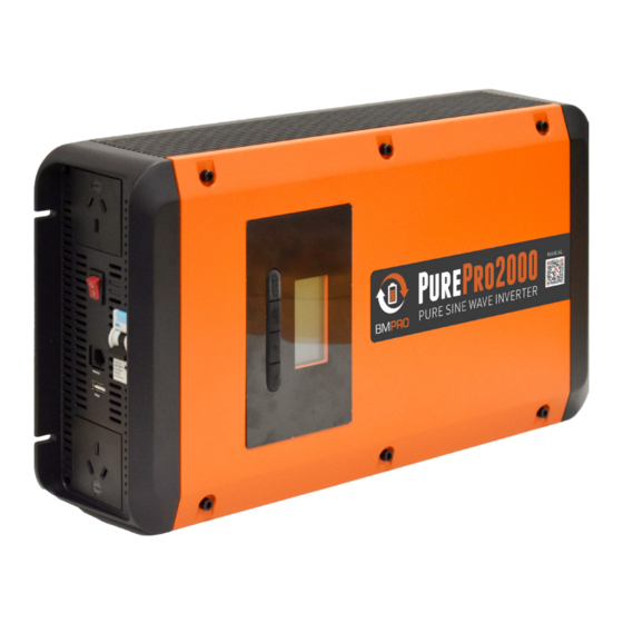 BMPRO PurePro2000 Manuals