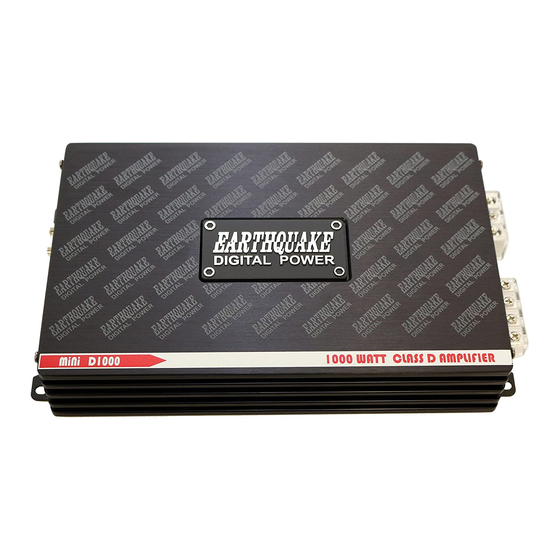 EarthQuake MiNi D1000 Installation Manual