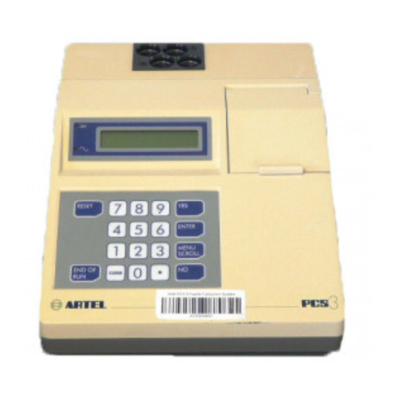 Artel PCS3 Procedure Manual