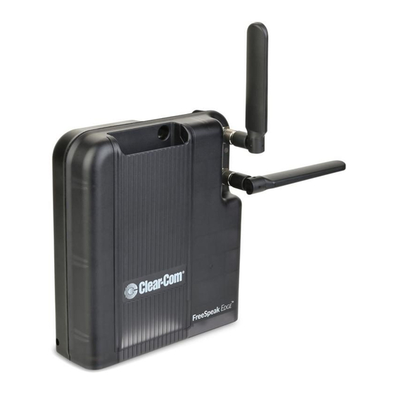 Clear-Com FreeSpeak Edge Transceiver Quick Start Manual