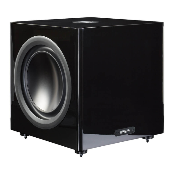 Monitor Audio PLW215 II Initial Setup Manual