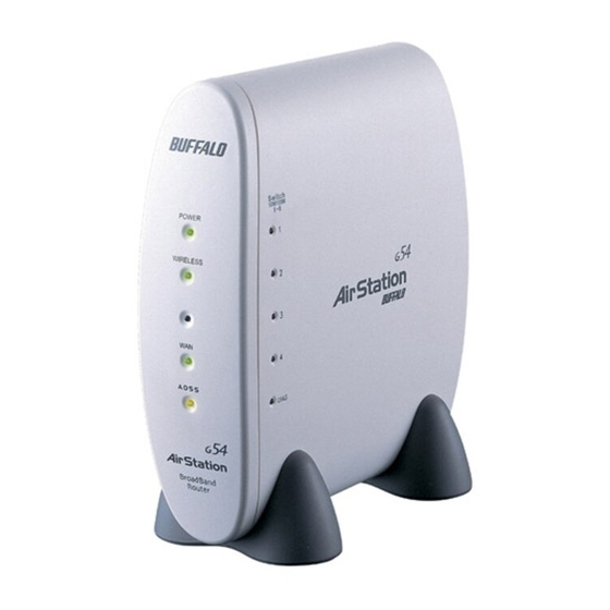 Buffalo Wireless Cable/DSL Router-G WBR2-G54 WBR2-G54 Manuals