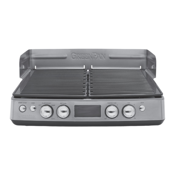 GreenPan Premiere XL Smokeless Grill & Griddle User Manual