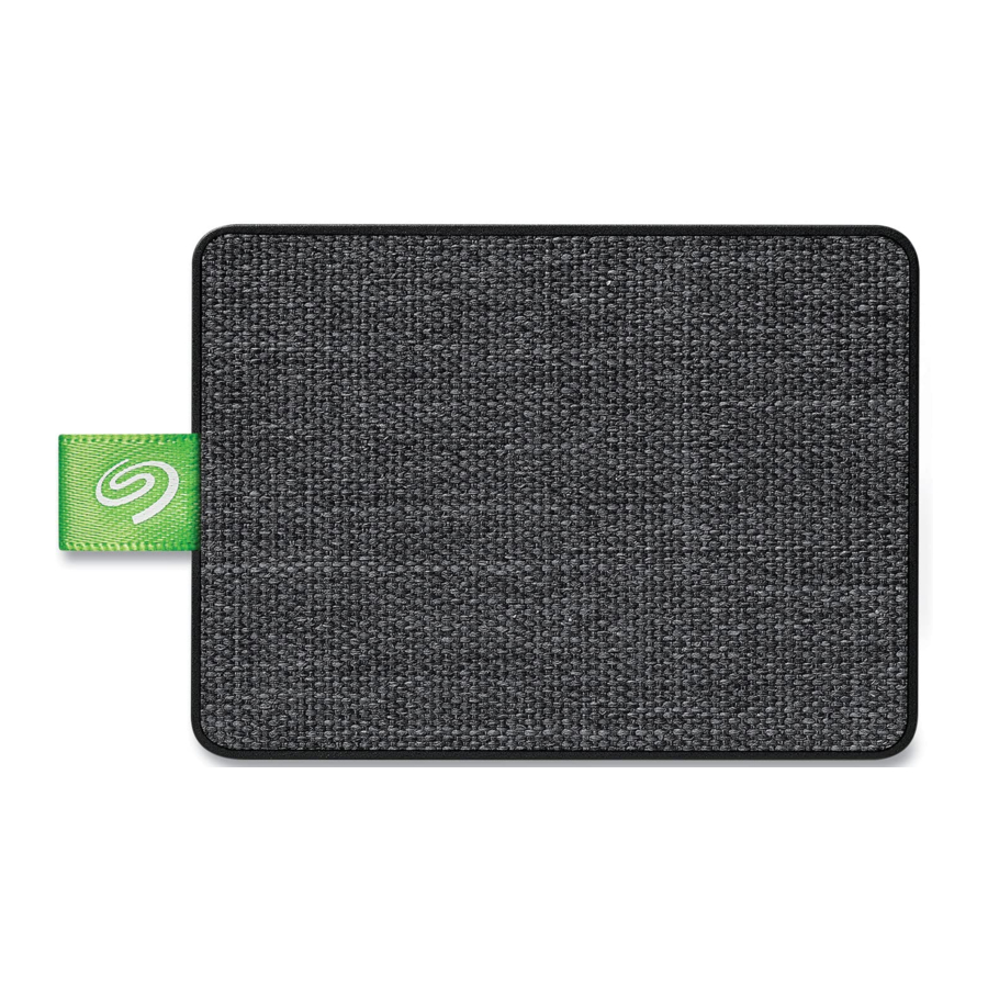 Seagate Ultra Touch - HDD Manual