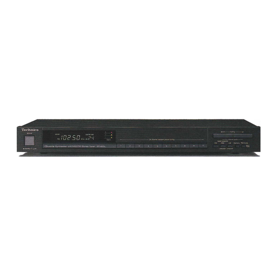 Technics ST-600 Service Manual