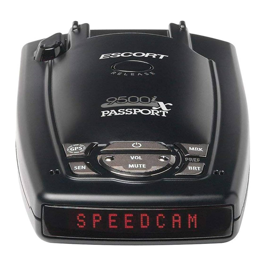 ESCORT Passport 9500ix - Radar Detector Manual