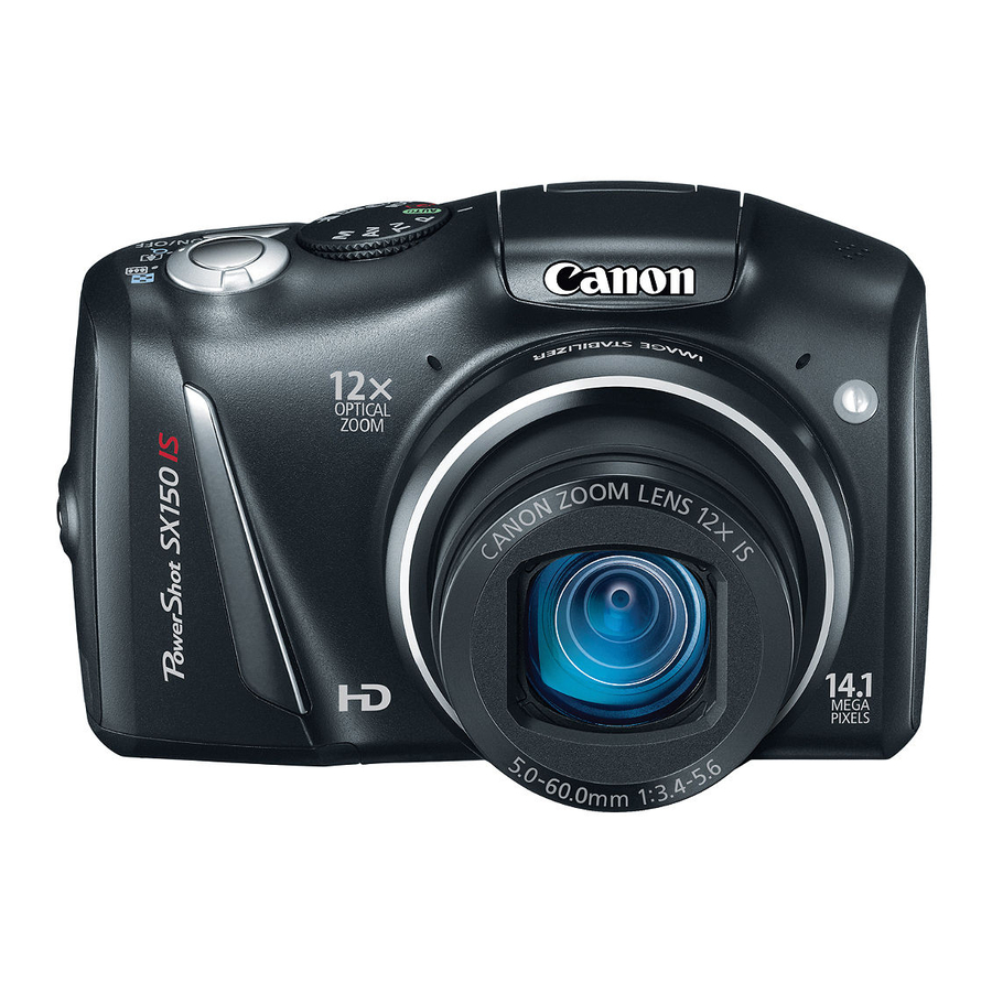 Canon PowerShot SX150 IS Technical Specifications