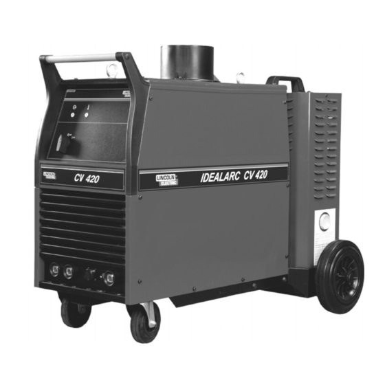 Lincoln Electric IDEALARC CV 420 Operator's Manual