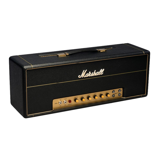 Marshall Amplification 1959HW Owner's Manual