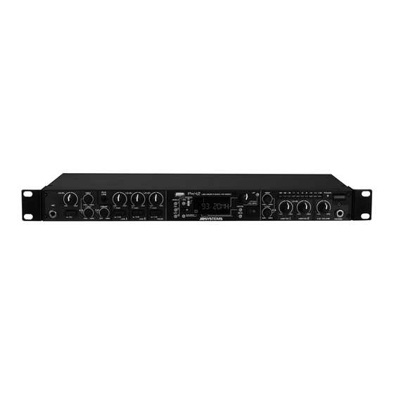 JB Systems Pm 4.2 Mediamix Operation Manual