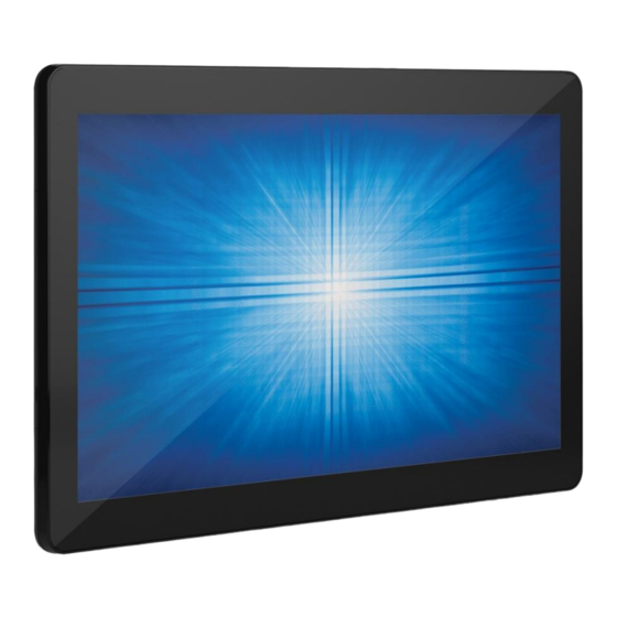 Elo Touch Solutions i-Series Quick Installation Manual