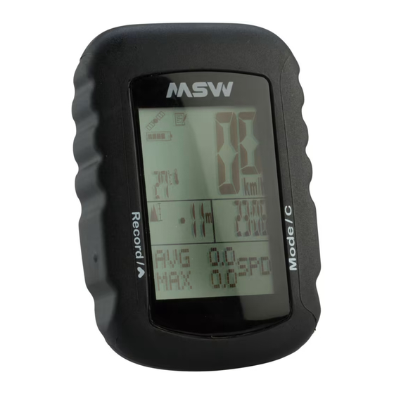 MSW MINIAC GPS-322 Instructions