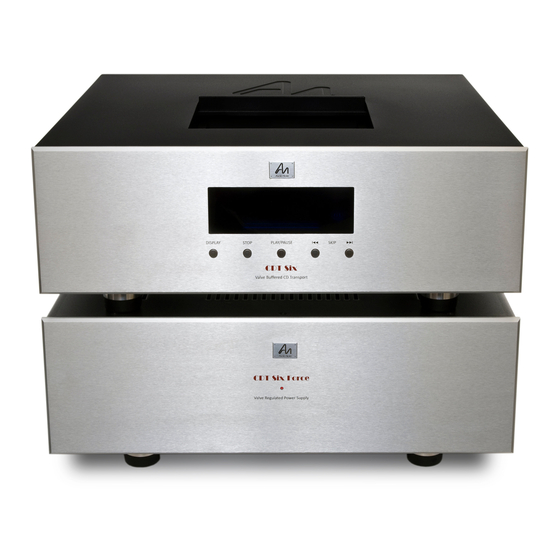 Audio Note CDT-Six / Force Owner's Information Manual