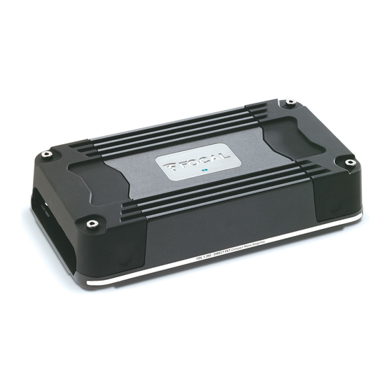 FOCAL FDS SERIES USER MANUAL Pdf Download | ManualsLib